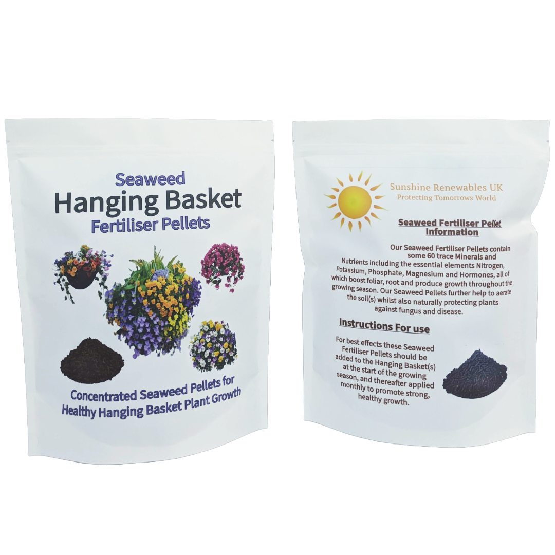 Concentrated Hanging Basket Seaweed Pellets | Powerful Plant support for Vibrant & Healthy Hanging Baskets