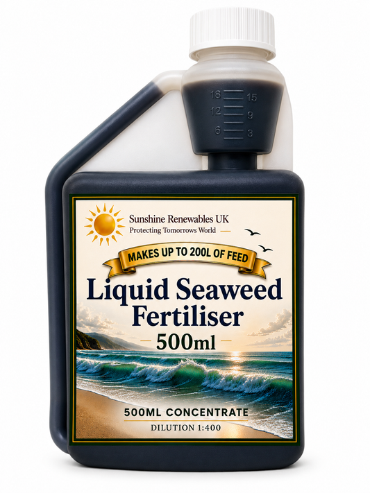 Liquid Seaweed Fertiliser 500ml - Ultra-Concentrated – Strong General Purpose Feed (1:400 Dilution)