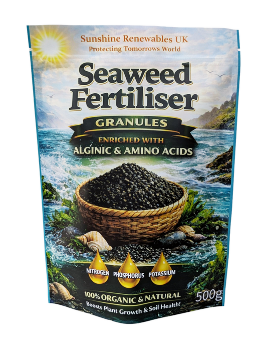 500g Seaweed Fertiliser Granules – Highly Concentrated Slow-Release Organic Plant Feed