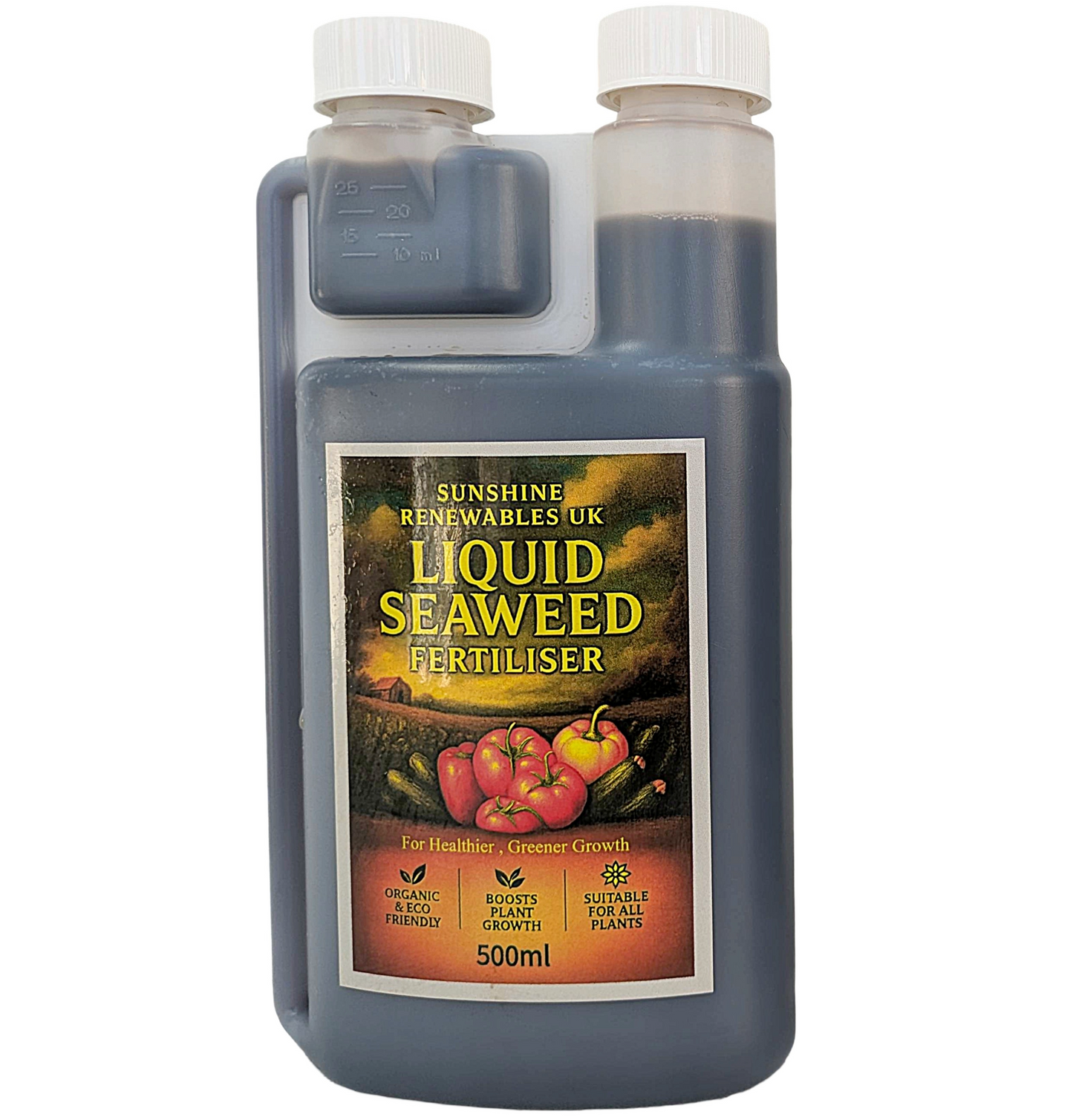 Liquid Seaweed Fertiliser 500ml - Organic General Purpose Garden Feed
