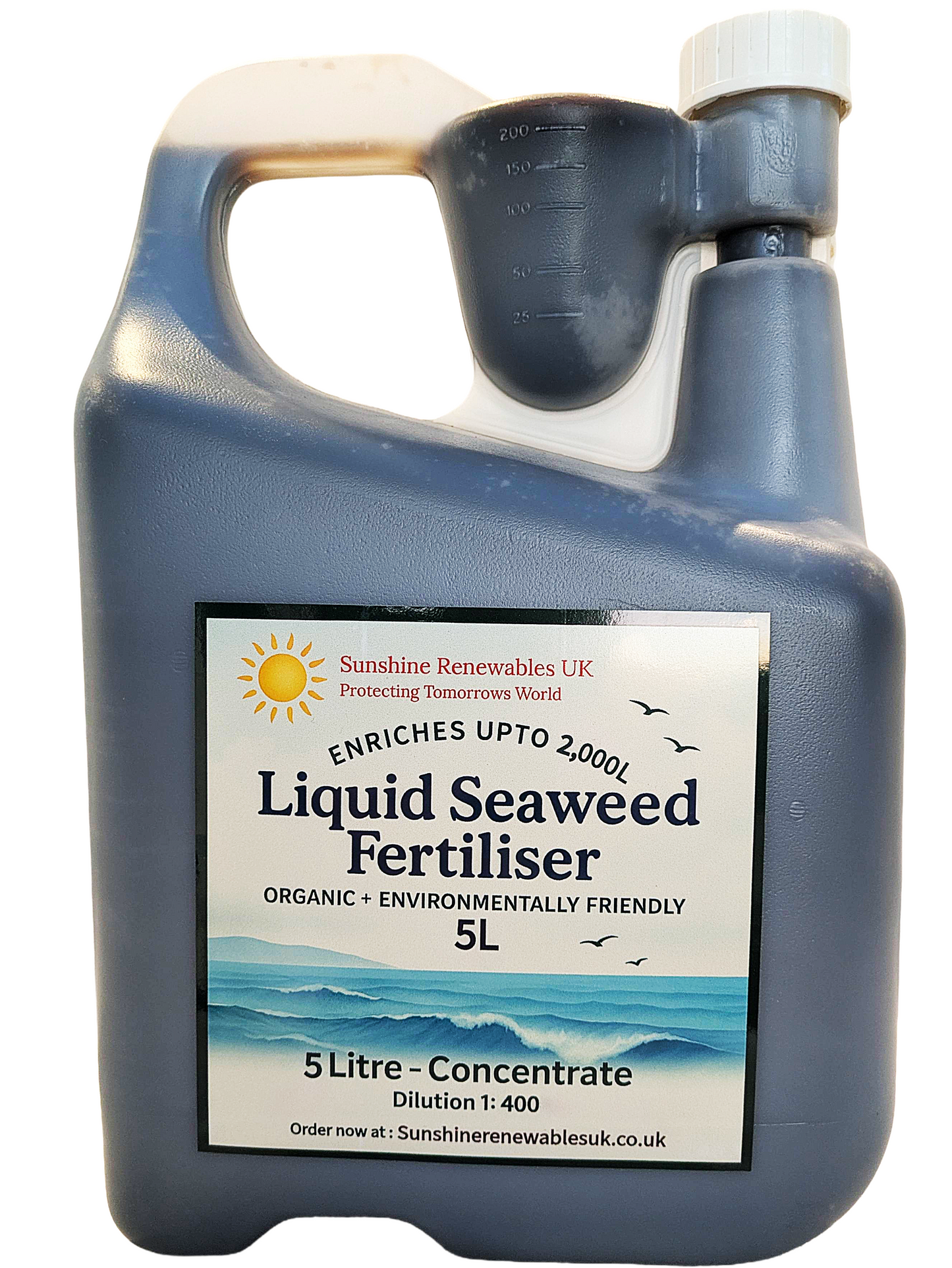 5L Ultra-Concentrated Liquid Seaweed Fertiliser – Super Strength 1:400 General Purpose Feed