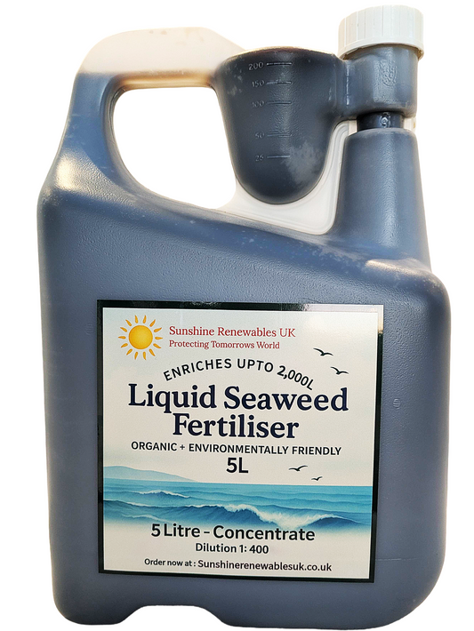 5L Ultra-Concentrated Liquid Seaweed Fertiliser – Super Strength 1:400 General Purpose Feed
