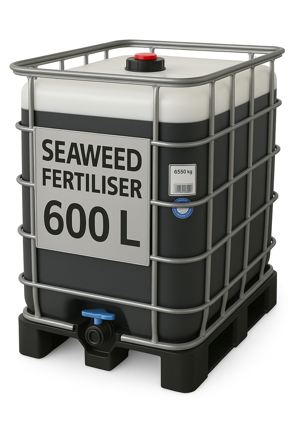 600 L Organic Seaweed Liquid Fertiliser (1:200 Concentrate) – Premium Bulk Container for Commercial Growers | Natural Plant & Soil Booster