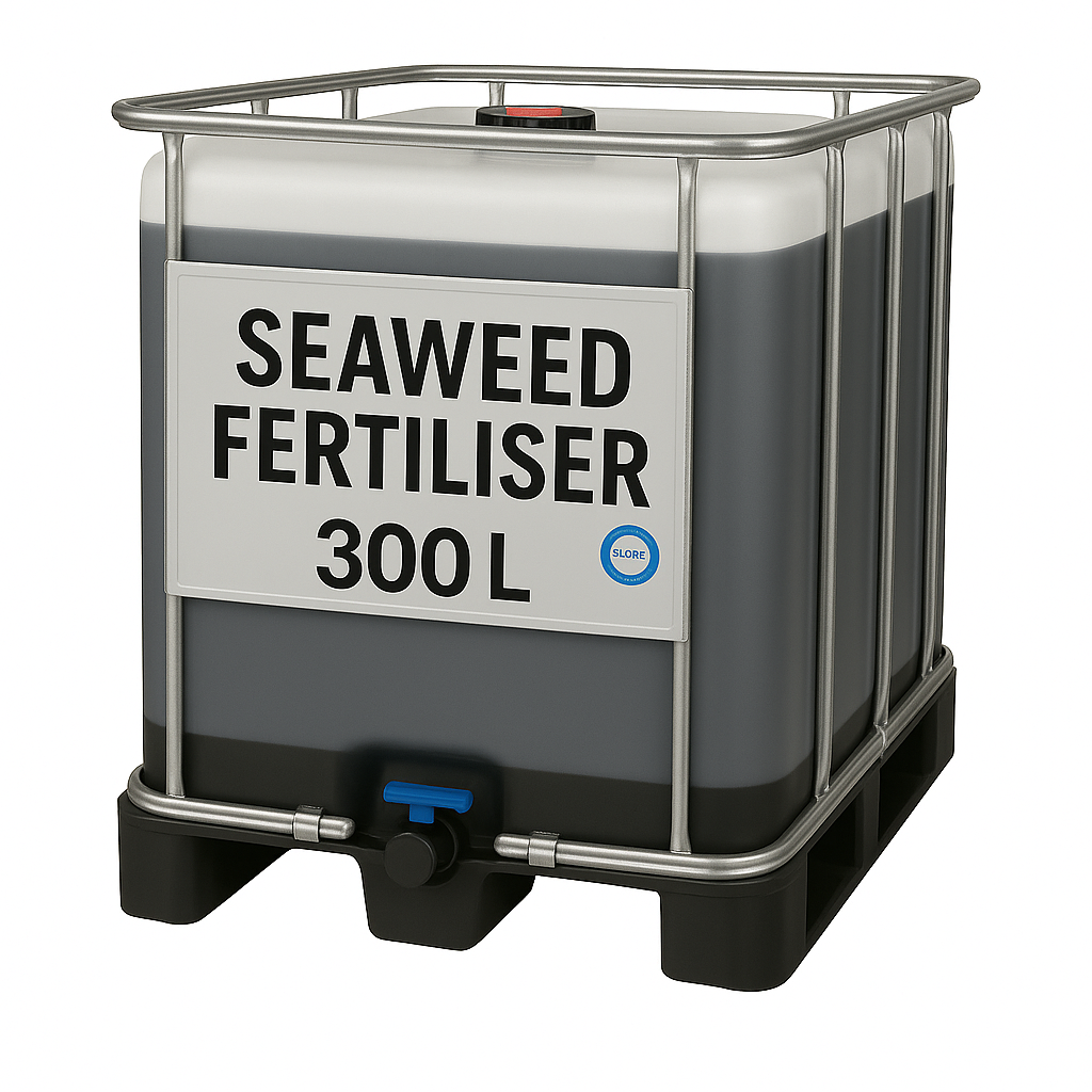 🌿 300 L Organic Seaweed Liquid Fertiliser (1:200 Concentrate) – Bulk IBC Container | Natural Growth Booster for Farms, Nurseries & Landscapers