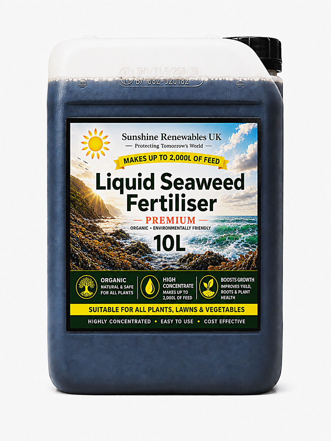 Liquid Seaweed Fertiliser - 10L – Concentrated Premium 1:200 General Purpose Feed