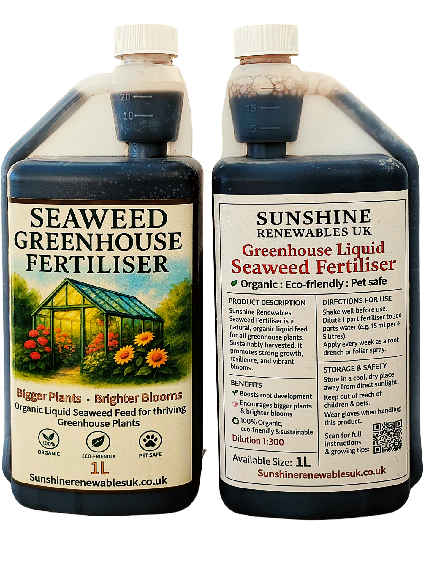 1L Greenhouse Plant Fertiliser – General Purpose Liquid Feed (1:300 Dilution)