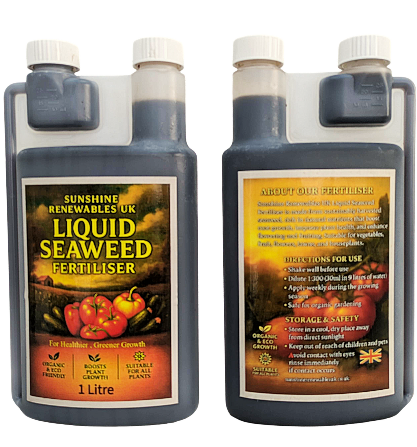 1L Organic Liquid Seaweed Fertiliser – General Purpose Plant Feed