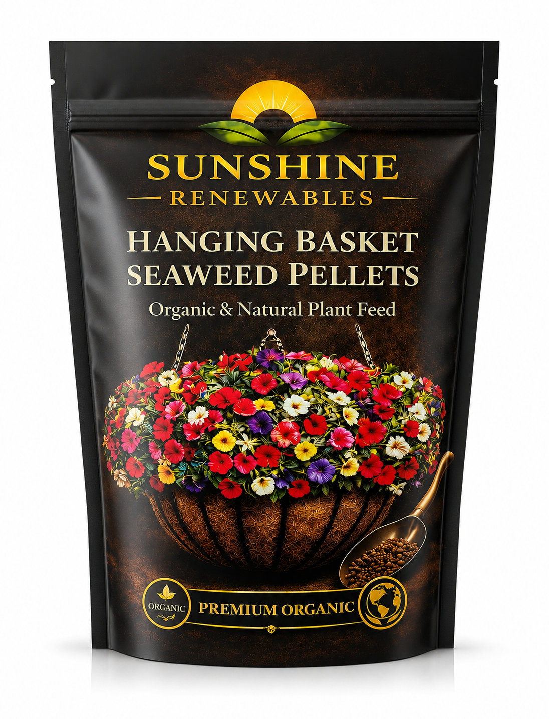 1kg Seaweed Hanging Basket Pellets – Concentrated Feed for Strong Flower & Root Growth