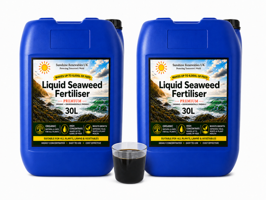 Liquid Seaweed Fertiliser – Premium 2 × 30L Organic 1:200 Concentrate (Bulk Pack)
