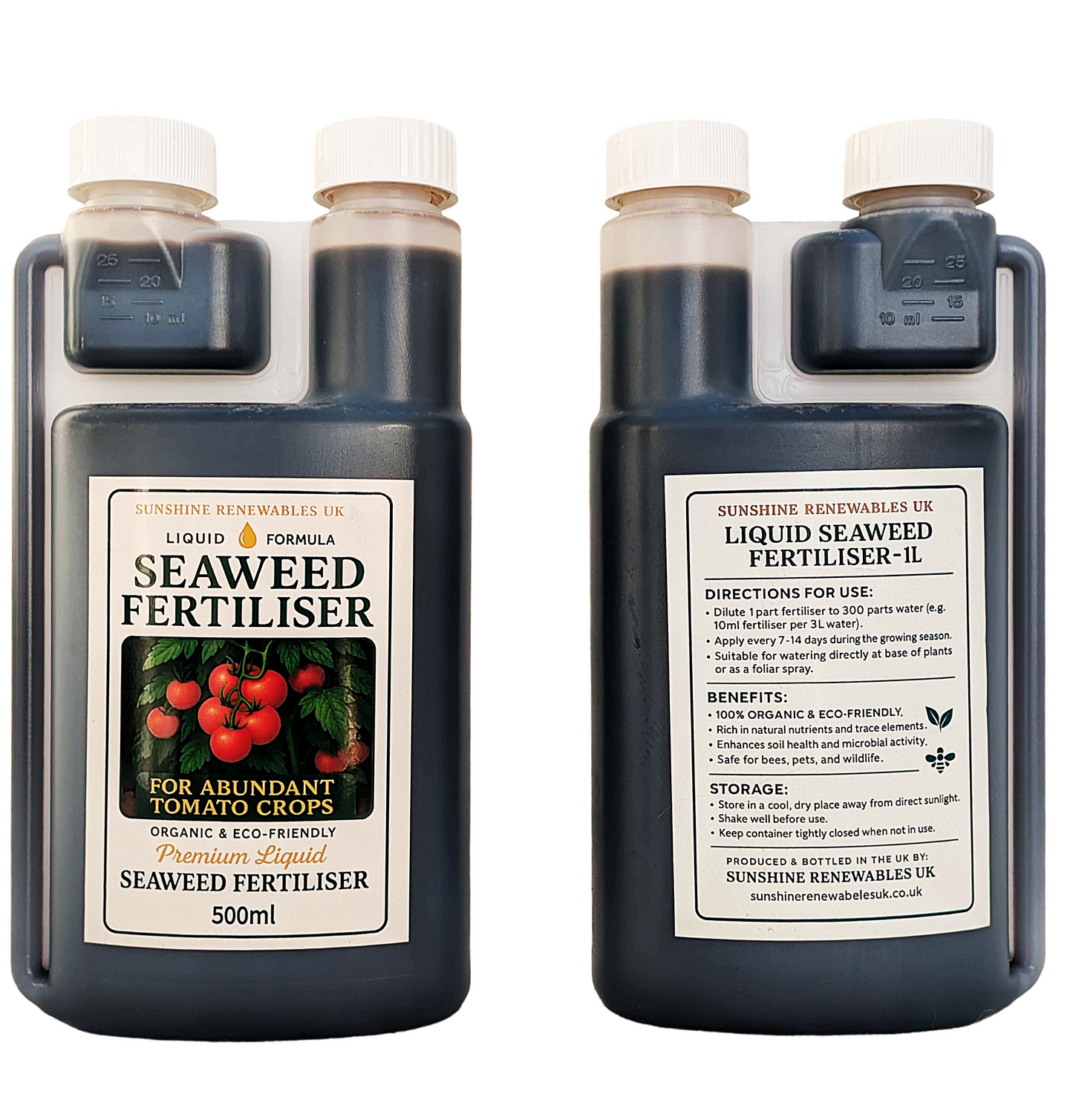 500ml Liquid Seaweed Tomato Fertiliser – Nutrient-Rich Tomato Feed (1:300 Dilution)
