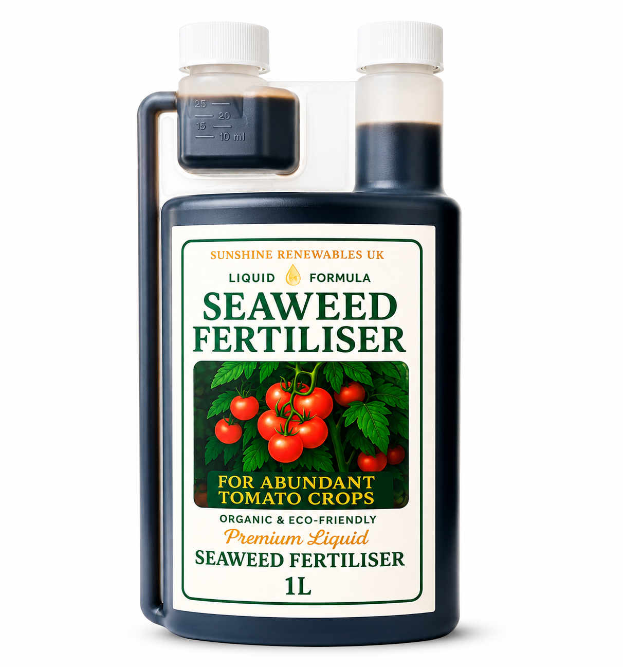 Liquid Seaweed Tomato Fertiliser 1L – Nutrient-Rich Organic Feed (1:300 Dilution)